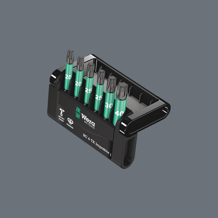 Wera Bit-Sortiment, Bit-Check 6 TX Impaktor 1, 6-teilig, 05057693001 Bit-Check 6 TX Impaktor 1 Singl