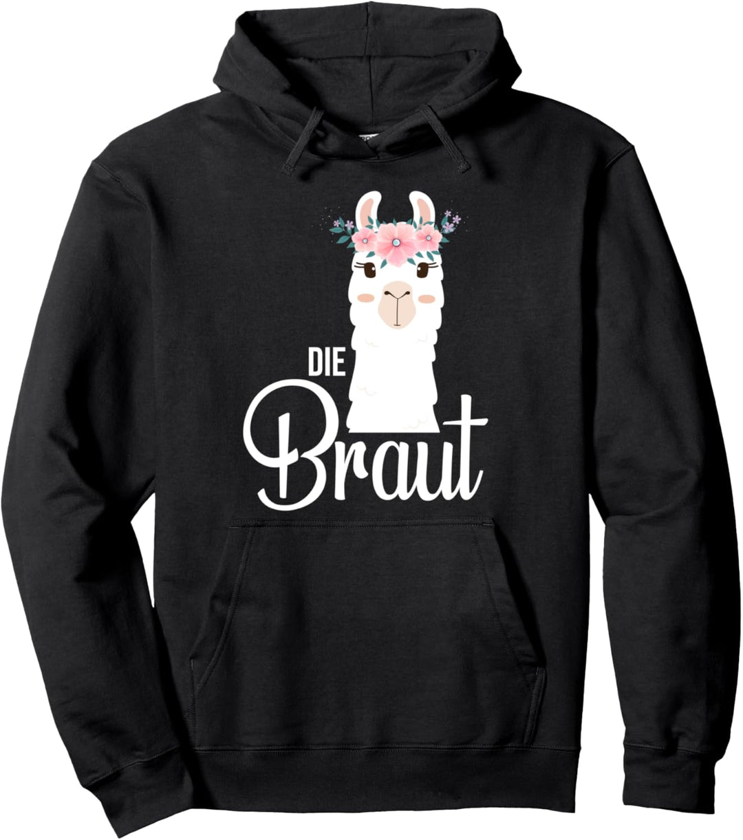Die Braut Lama JGA Junggesellinnenabschied Hochzeit Geschenk Pullover Hoodie