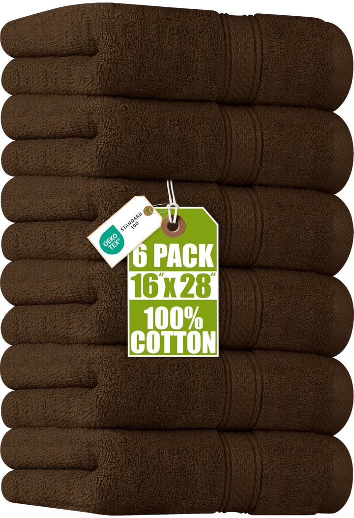 Utopia Towels Handtücher, Baumwolle, 600 g/m², 6 Stück Braun, Braun