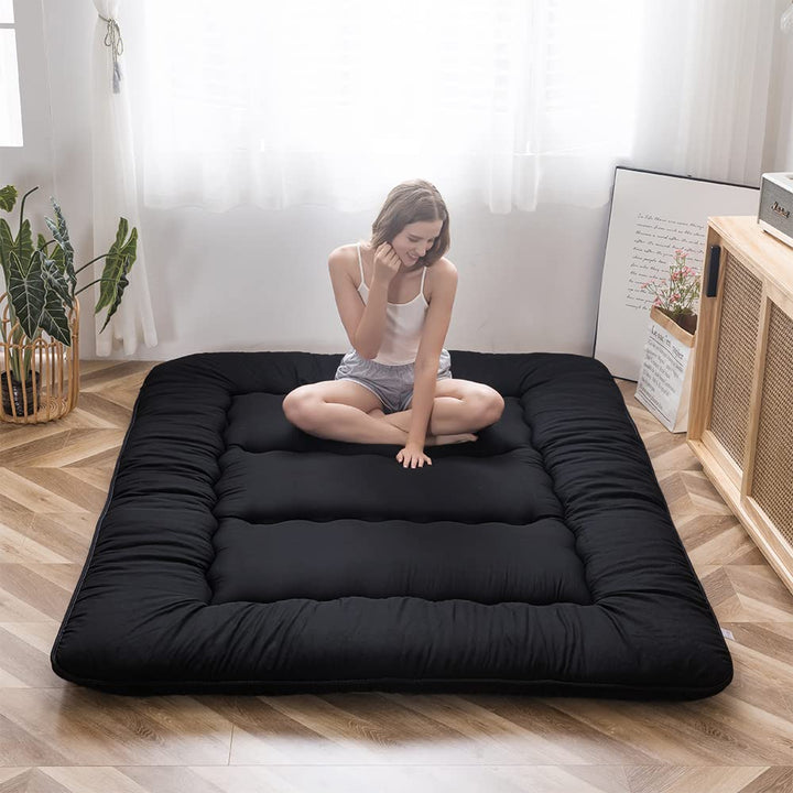 MAXYOYO Klappmatratze Futon Matratze Bodenmatratze Gepolsterte Japanische Tatami Gesteppte Bett, Dic