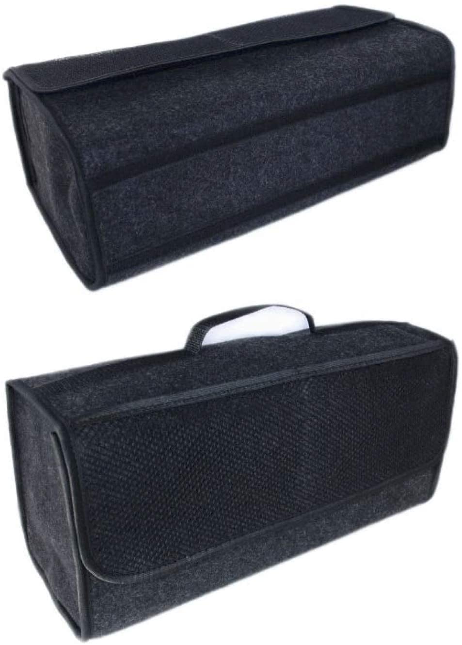 MR-Style Aufkleber + grosse Filz Kofferraum Tasche Werkzeugtasche schwarz mit Klett 48 x 15,5 x 25,5