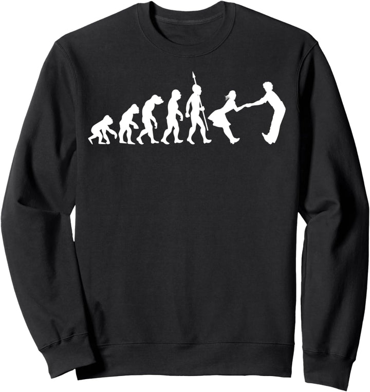 Paartanz Tanzen Tanzpaar Evolution Lustig Tanz Musik Tänzer Sweatshirt