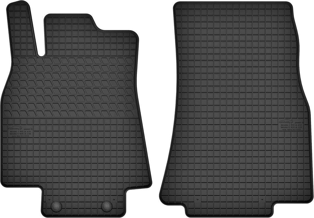 Motohobby Vorne Gummi Fussmatten Gummimatten Satz für Mercedes B W245 (2005-2011)