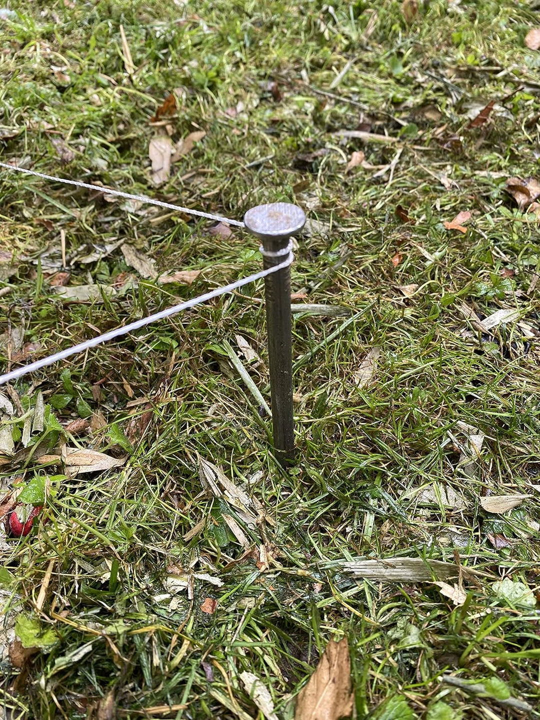 8Stk. Schnurnagel Gartennagel | 350mm Länge – 8mm | Bodenanker Garten-Nagel für Gartenbau Absteckung
