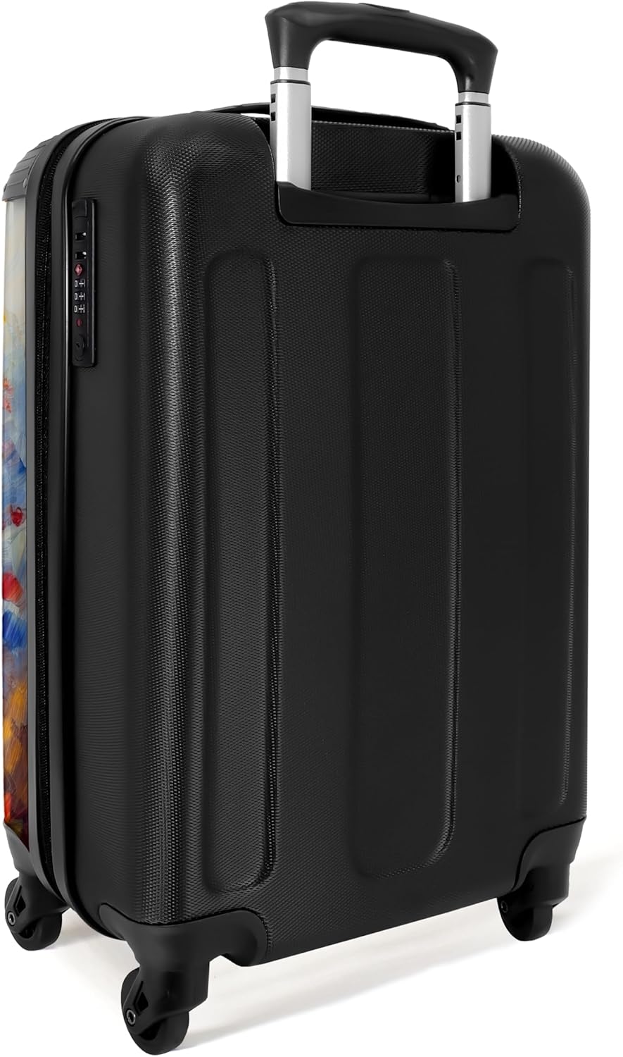 NoBoringSuitcases.com® Koffer Handgepäck Trolley Rollkoffer Kleine Reisekoffer mit 4 Rollen - Blumen