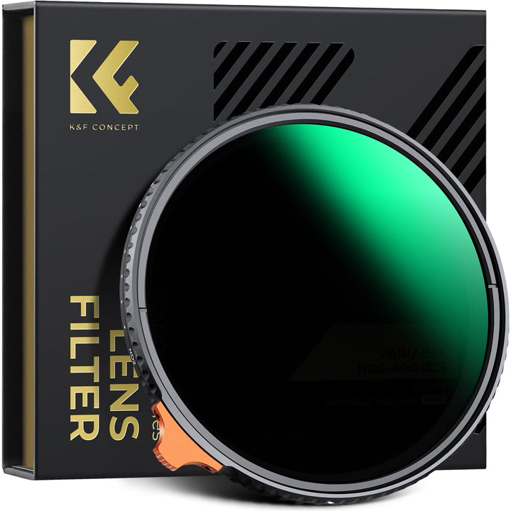 K&F Concept Nano X-Serie ND Filter 105mm Variabler Graufilter ND2-400 (1-9 Stop) Vario ND Filter mit