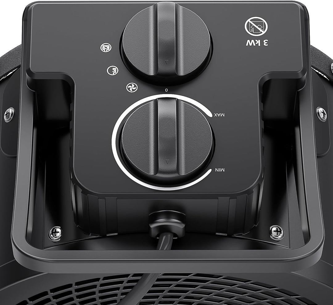 FIVMEN Heizlüfter 3000W PTC Keramik Elektroheizung Energiesparend mit Thermostat und Überhitzungs 3