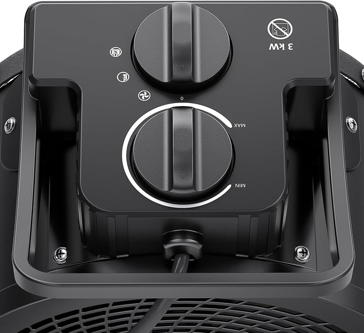 FIVMEN Heizlüfter 3000W PTC Keramik Elektroheizung Energiesparend mit Thermostat und Überhitzungs 3