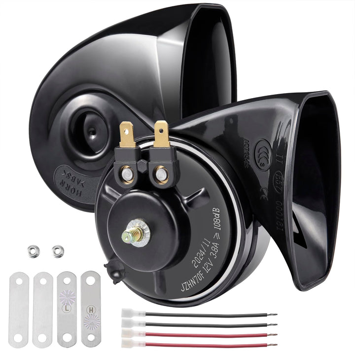 Rupse Hupe Autohupe Laut 120dB Horn Signalhorn für 12v Pkw Lkw Wohnmobile Motorräder Schiffe E-Bikes