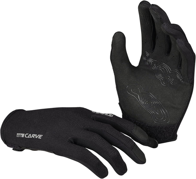 IXS Carve Digger Gloves Schwarz - Ergonomische robuste MTB Handschuhe, Grösse XL - Farbe Black