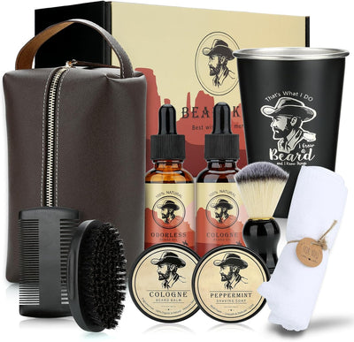Geschenke für männer, Bartpflege Set für Männer, Bartwachstums Set Geschenke für Männer Papa, Beard