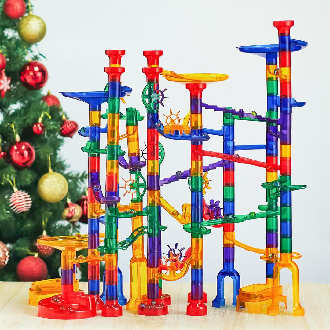 JOYIN 207 Stück leuchtende Murmeln, Bausteine, Spielzeug, 5 leuchtende Glasmurmeln, Stem-Spielzeug f
