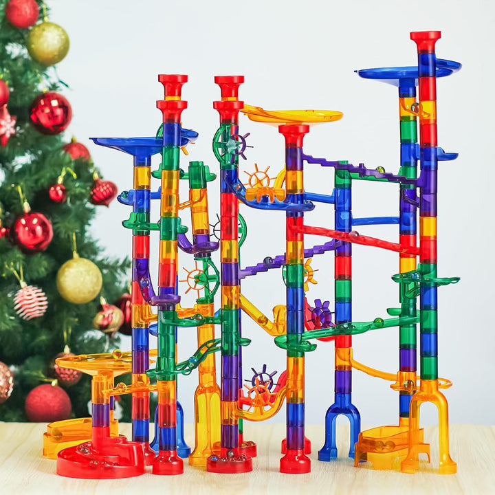 JOYIN 207 Stück leuchtende Murmeln, Bausteine, Spielzeug, 5 leuchtende Glasmurmeln, Stem-Spielzeug f