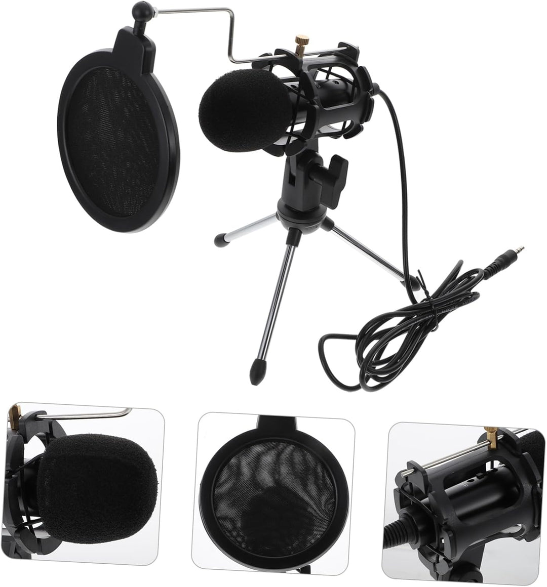 Artibetter USB Kondensator Mikrofon 3,5-mm Klinke Fürpc Laptop Streaming Podcast Gaming Desktop Mikr
