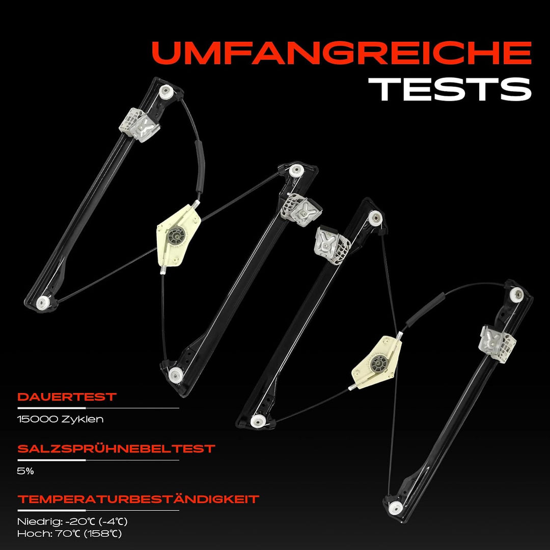 Frankberg 2x Fensterheber Elektrisch ohne Motor Vorne Links Rechts Kompatibel mit R-Klasse V251 W251