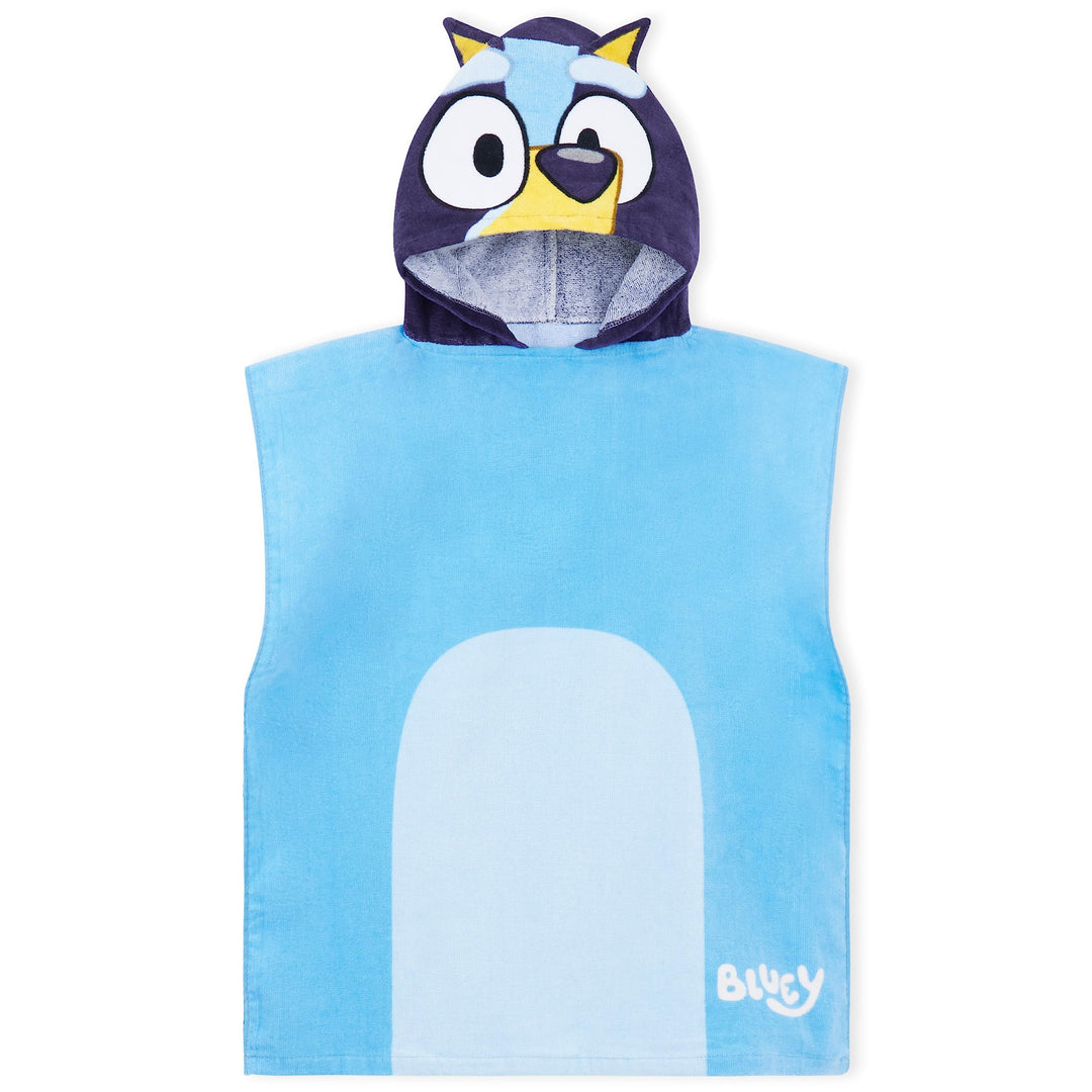 BlueY Badeponcho Kinder mit Kapuze Baumwolle Frottee Poncho Handtuch Kinder Jungen Mädchen Kaputzenh