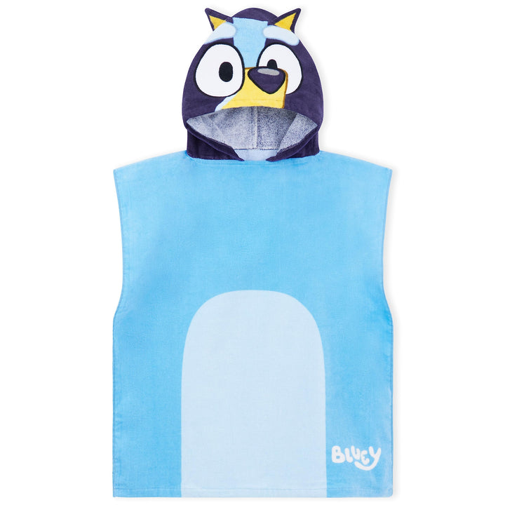 BlueY Badeponcho Kinder mit Kapuze Baumwolle Frottee Poncho Handtuch Kinder Jungen Mädchen Kaputzenh