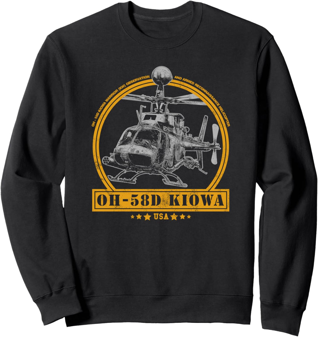 OH-58D Kiowa Warrior Kampfhubschrauber Sweatshirt