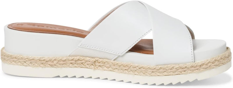 Tamaris Damen Pantolette 1-1-27202-20 normal 41 EU White Leather 1 27202 20 117, 41 EU White Leather