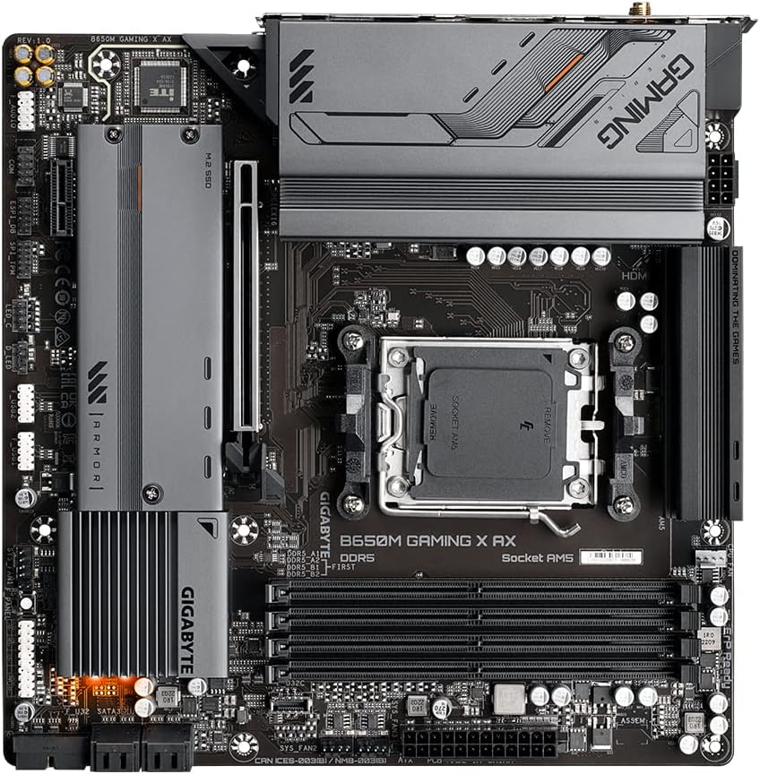 Gigabyte B650M Gaming X AX (rev. 1.x) AMD B650 Socket AM5 Micro ATX