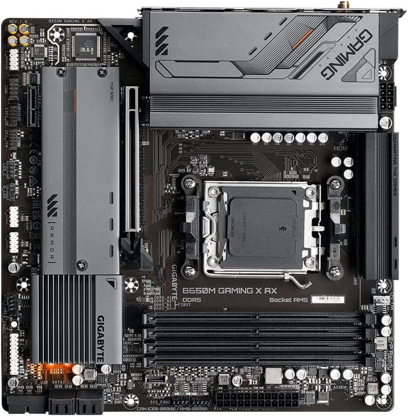 Gigabyte B650M Gaming X AX (rev. 1.x) AMD B650 Socket AM5 Micro ATX