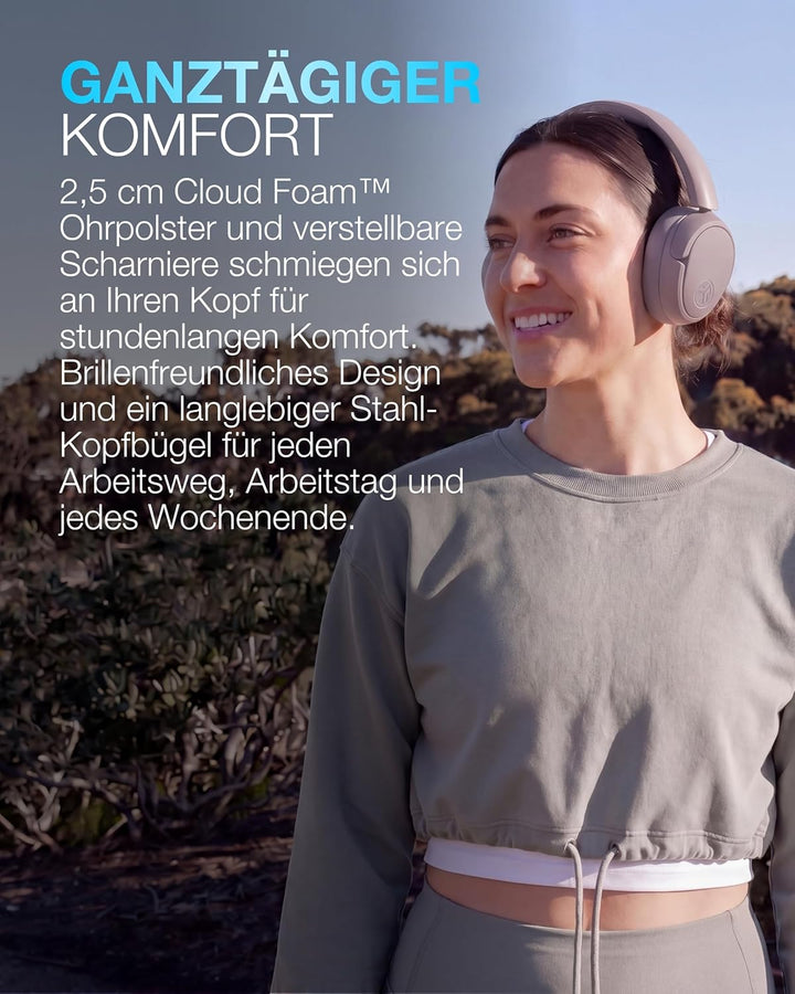 JLab JBuds LUX ANC Smart Noise Cancelling Over Ear Kopfhörer Bluetooth kabellos mit Mikrofon und akt