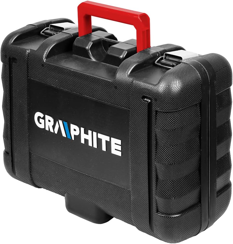 GRAPHITE Exzenterschleifer 450W, Teller 125/150 mm, Sockel 125/150 mm; Staubabsaugung; rutschfester
