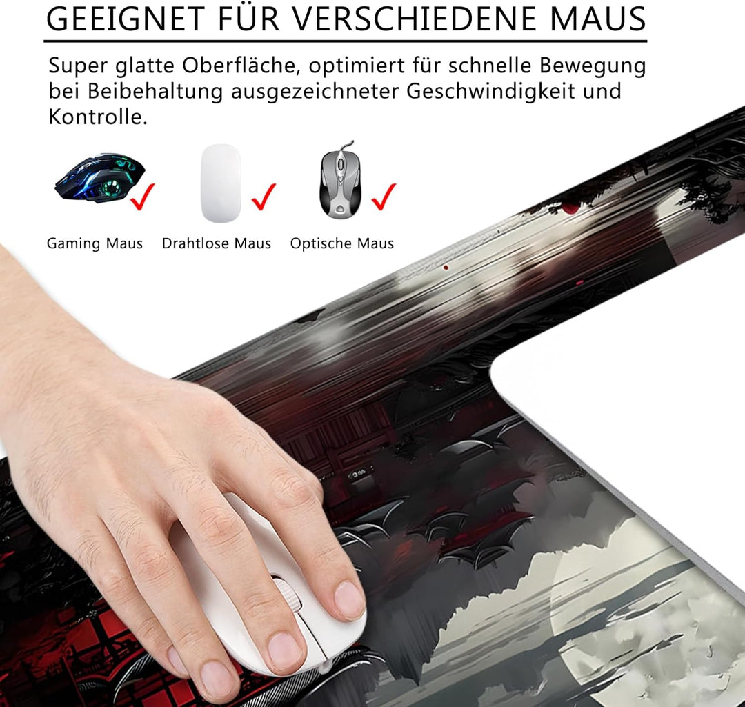 Japan Mauspad xl Gaming Mousepad Desk Pad Gross Desk Mat Japanisch Bürozubehör Anime Schreibtischunt