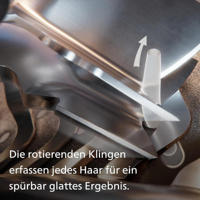 Philips Shaver Series 9000 – Elektrischer Nass-und Trockenrasierer für Männer in Blau mit Lift and C