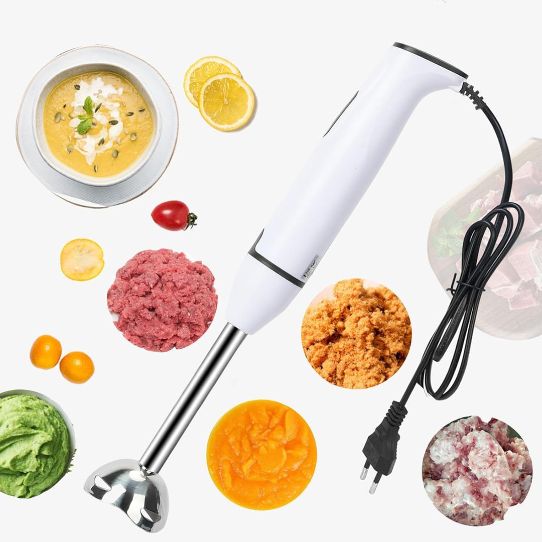 Stabmixer,400W Leistungsstarker Elektrischer Stabmixer,Stabmixer für Küchenlebensmittel mit Edelstah