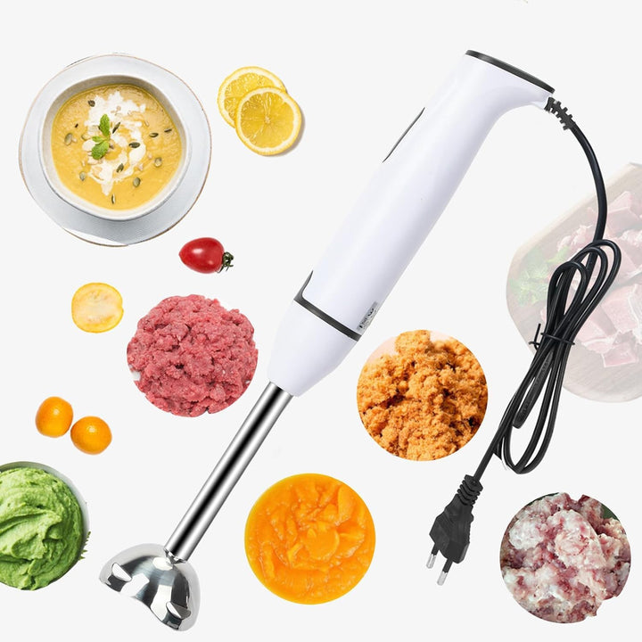 Stabmixer,400W Leistungsstarker Elektrischer Stabmixer,Stabmixer für Küchenlebensmittel mit Edelstah