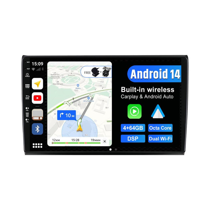 JOYX Android 12 IPS Autoradio Passt für FIAT Bravo (2006-2012) - 4G+64G - Eingebaut DSP/Carplay/Andr