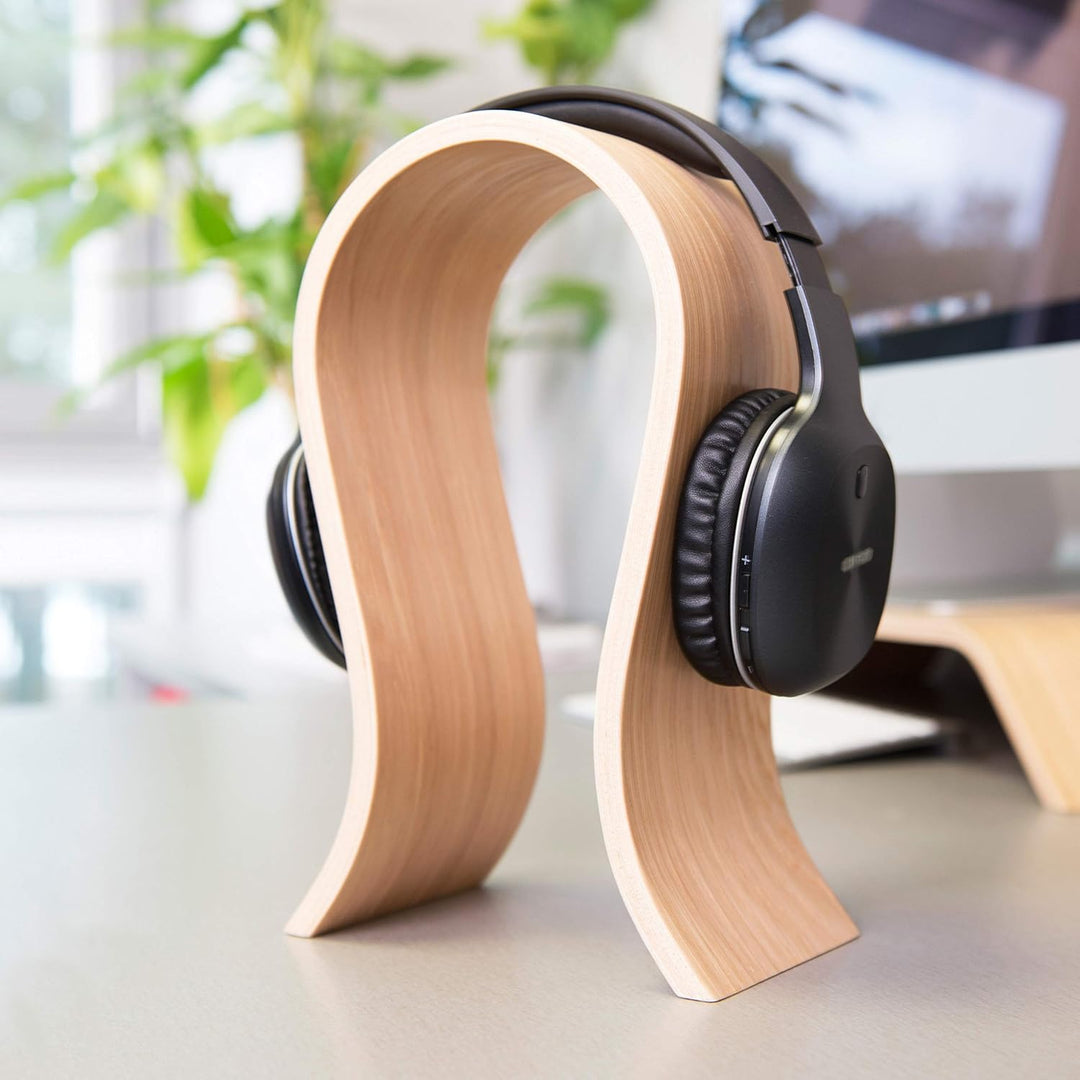 Valiai Kopfhörerhalter aus Holz für die Organisation auf dem Schreibtisch, minimalistisches, stilvol
