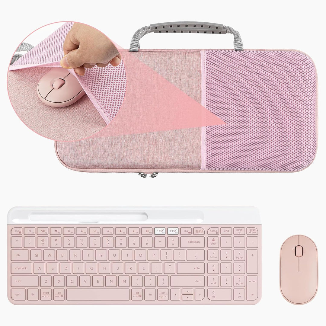Geekria Hartschalen-Hülle Tastatur Kompatibel mit Logitech K580, K585 Slim Multi-Device, MK470 Slim