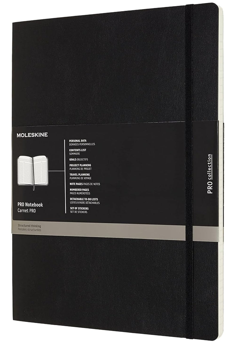 Moleskine Professionelles XXlarge Notizbuch (Soft Cover) Schwarz XXL Schwarz, XXL Schwarz