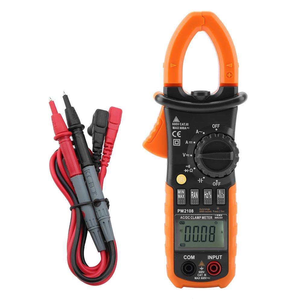 PEAKMETER Digitales Zangenmessgerät Multimeter PM2108 Tragbarer 6600-Zähler Zählstrom/DC-Zangenmessg