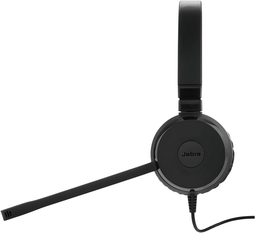 Jabra Evolve 20 SE Stereo Headset, USB-C Kabel mit Anrufsteuerung, Microsoft Teams zertifiziert, Sch