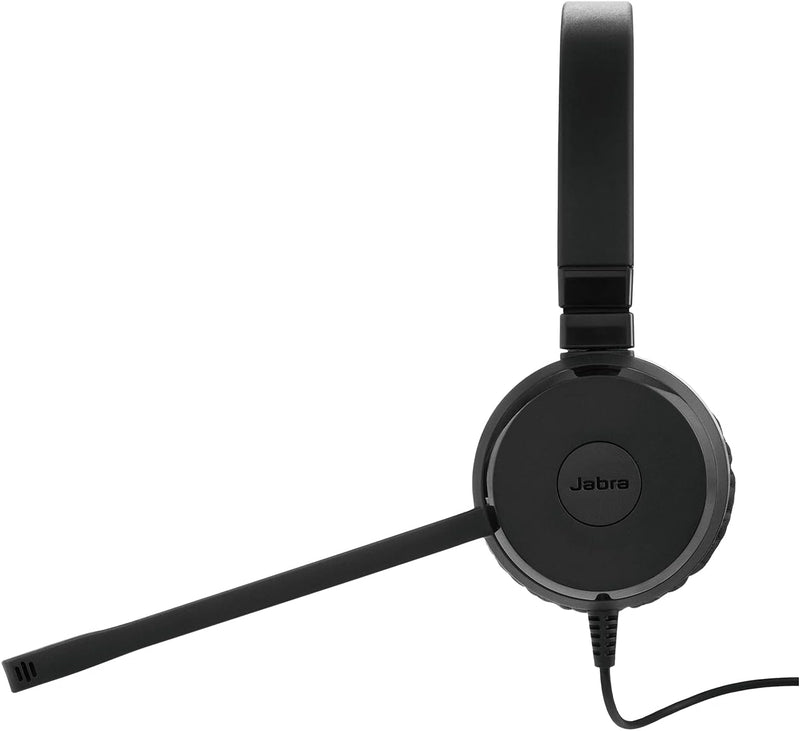 Jabra Evolve 20 UC Stereo Headset – Unified Communications Headphones for VoIP Softphone with Passiv