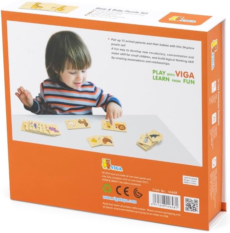 VIGA Toys Mom & Baby Puzzle Set