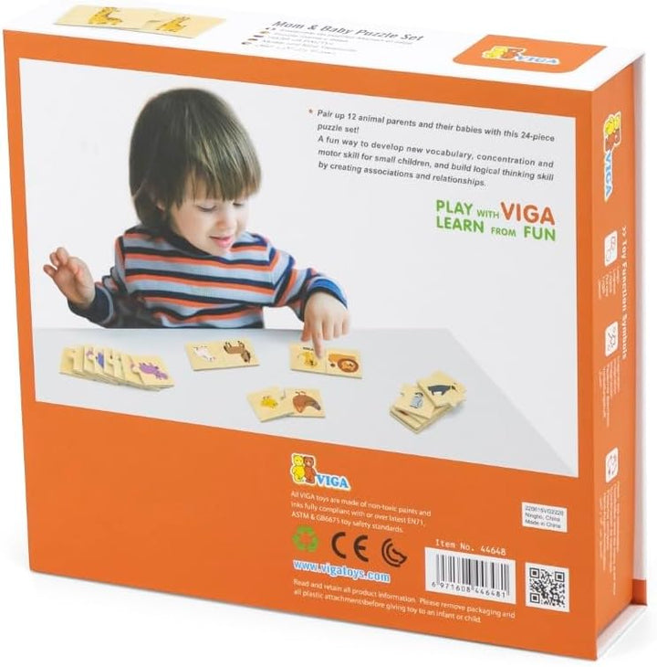 VIGA Toys Mom & Baby Puzzle Set
