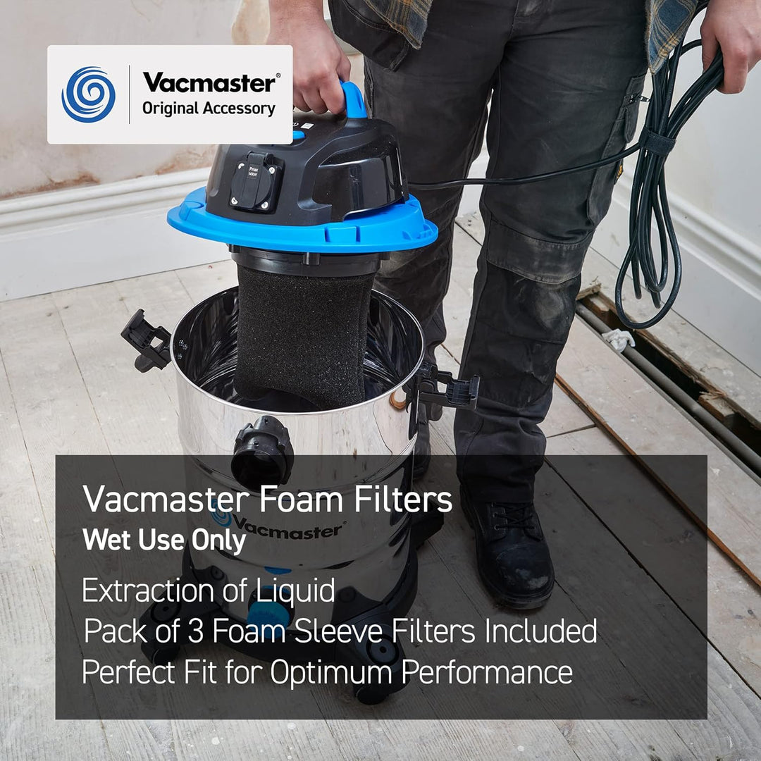 Vacmaster Dickschaumfilter (3er Pack) Für 16-60l Tanks