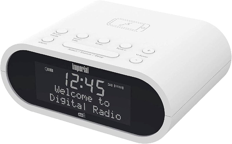 Imperial DABMAN d20 Radiowecker (DAB+ / DAB/UKW, Mono, Wecker, Uhrenradio, Wireless-Charging Funktio