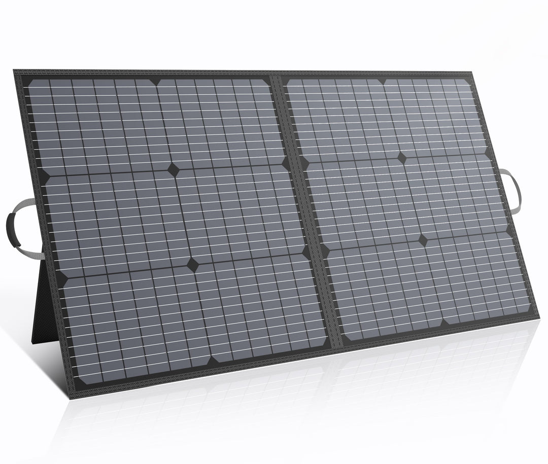 110W Tragbares Solarpanel, IP67 Wasserdichtes Faltbares Solarpanel Kit mit 20V Ausgang, 23.5% Wirkun