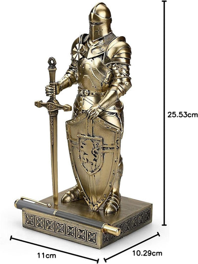 HDMbigmi King's Guard Ornament Ritter Statue für Schreibtisch, Desktop Zubehör Stifthalter Stifthalt
