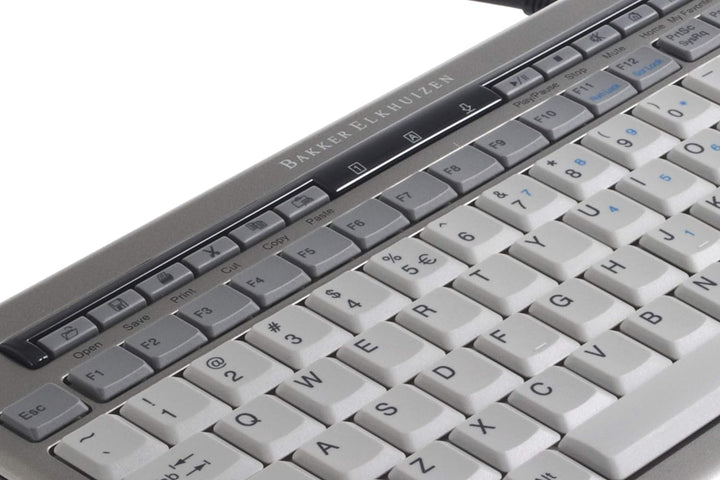 Bakker Eikhuizen KEYBSAT1HY Saturnus 840 Design S-Board Mini Tastatur mit Nummernblock (QWERTY, 10-H