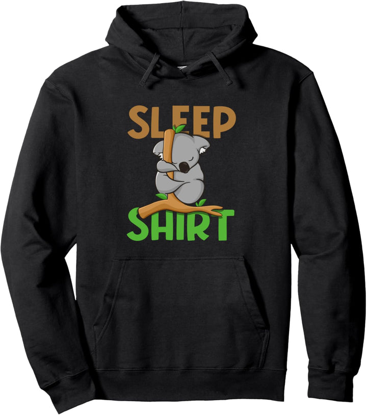 Persönliches Schlafshirt Koala mit Ast | Sleep Shirt Schlaf Pullover Hoodie