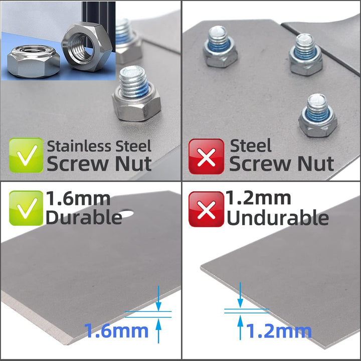 Spachtelmeissel SDS-PLUS P08, 110 * 100mm, Spitz, aus 65Mn-Super-elastischem Stahl, 2er Set mit 6 Sc