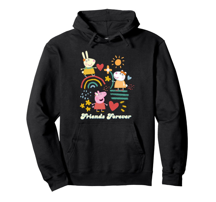 Peppa Wutz Rebecca Rabbit And Suzy Sheep Friends Forever Pullover Hoodie