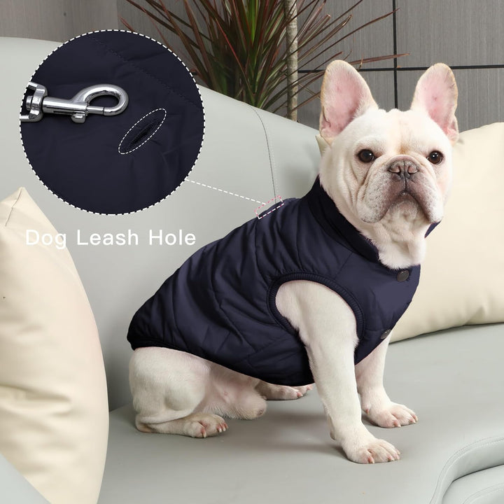 Mit Fleece gefütterte Hundejacke mit 2 Schichten von JoyDaog, sehr warm für den Winter und kaltes We