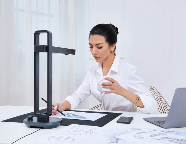 CZUR Aura Pro Tragbarer Buch Dokumentenscanner mit OCR für Win und Mac, HD Dokumentenkamera für A3 A